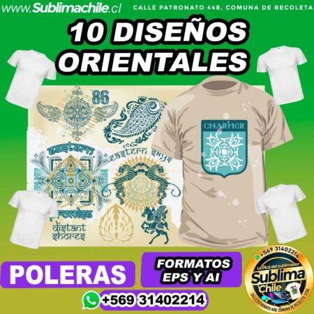 Dise Os Orientales Para Sublimar En Poleras Eps Y Ai