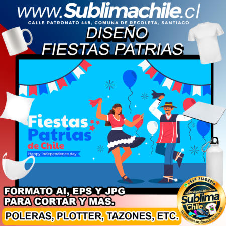 Dise O Fiestas Patrias Para Sublimar Editable Eps Ai Y