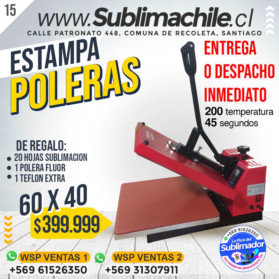 (15) estampa polera