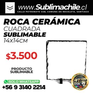 Roca Sublimable Pequeña 14x14 cm