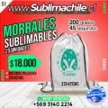 Morral Sublimable Pack 25 Unidades - 37 x 27 cm