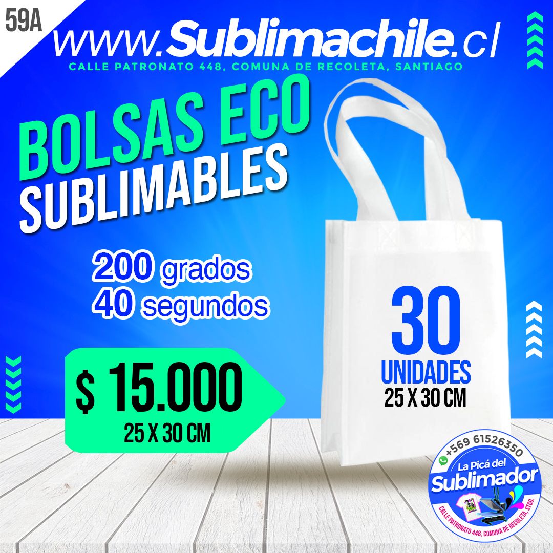 (59A) bolsas 25x30cms