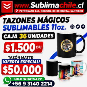 Tazones Mágicos para Sublimar 11oz