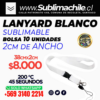 Lanyard Sublimable 10 unidades 2 cm de ancho