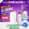 Pack 5 Botellas de aluminio 600 ml Para Sublimación