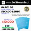 Papel de sublimacion secado lento