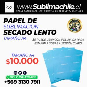 Papel Secado Lento para sublimar