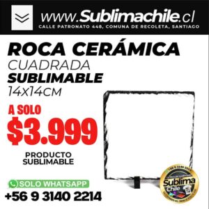 Roca Sublimable Pequeña 14x14 cm