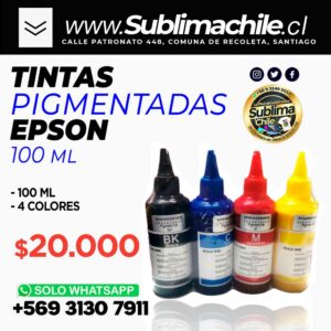 Pack Tinta Pigmentada 4 colores
