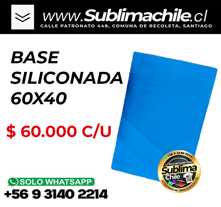 Base siliconada de 60x40 para Estampadora 1 Base siliconada de 60x40 para Estampadora