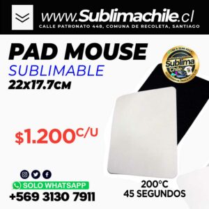 Mouse Pad Sublimable 18x28 cm
