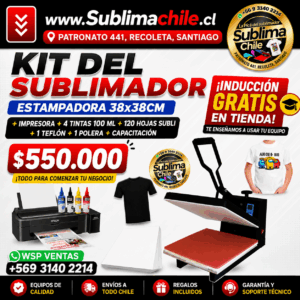 Kit del Sublimador 1: Impresora + Maquina estampadora 38x38
