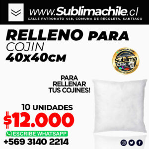 Relleno para Cojín 40x40 cm Pack 10 Unidades