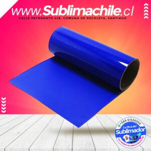 Vinilo Textil PU AZUL REY con pegamento 50x100 cm