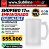 Shoperos Empavonados para Sublimar 17oz 24 Unidades
