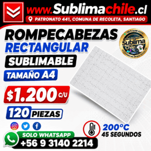 Rompecabezas A4 para Sublimar 29x20 cm