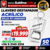 LLaveros Destapador Acrílico para Fotos