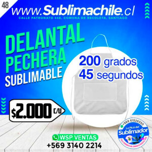 Pechera Sublimable