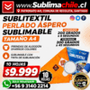 Papel Sublitextil Perlado Áspero 10 Hojas A4