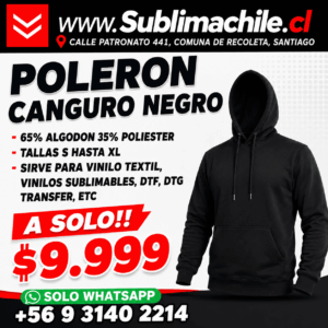 Poleron Canguro con Gorro para estampar