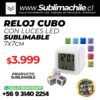 124 Reloj Cubo Sublimable
