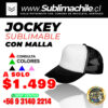 Gorro Jockey Sublimable con malla