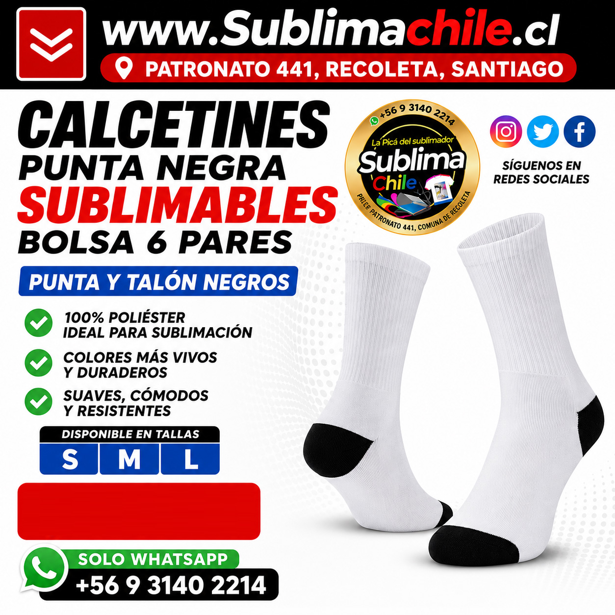 Pack 60 pares Calcetines Para Sublimar Blanco Punta y talon Negra 1 Pack 60 pares Calcetines Para Sublimar Blanco Punta y talon Negra