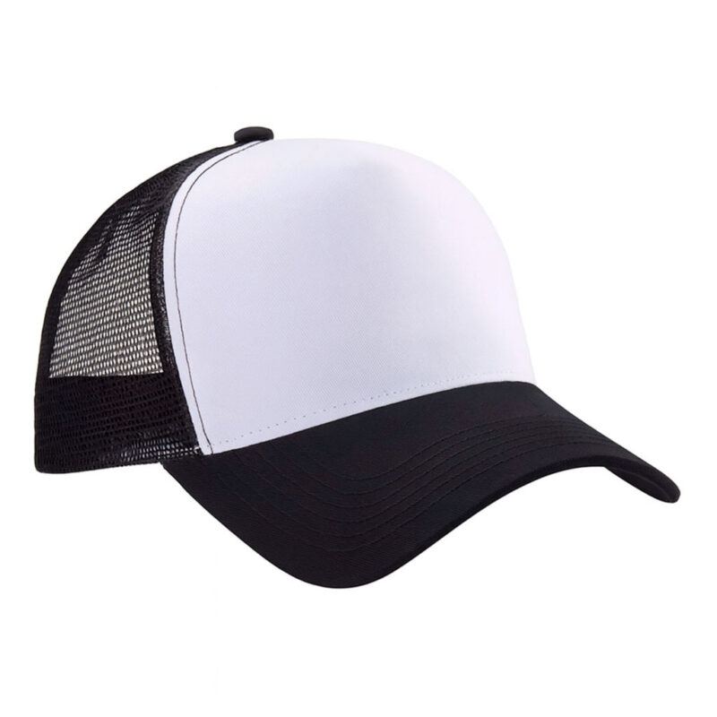 Pack 10 Gorros Jockey Negro Sublimable con malla