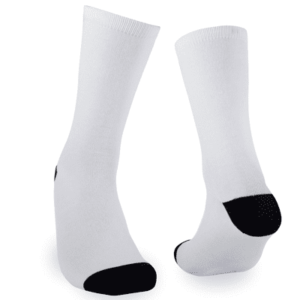 Pack 60 pares Calcetines Para Sublimar Blanco Punta Negra - Tallas surtidas