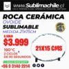 Roca Ovalada Sublimable 14x19 cm
