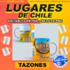 30 Diseños de lugares Turisticos Chile para Tazones - Editable PSD, PNG - Incluye fuentes