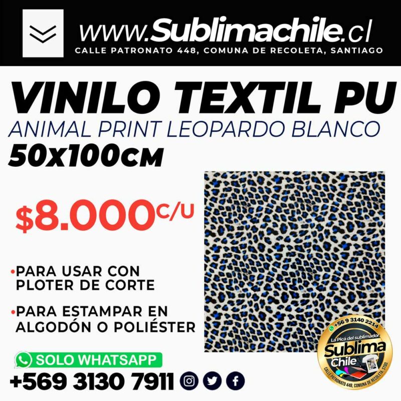 Vinilo Animal Print LEOPARDO CLARO