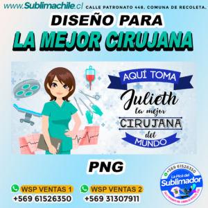 Un diseño para el mejor cirujano para sublimar - PNG