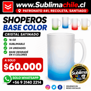 Shoperos Empavonados base color para Sublimar 17oz