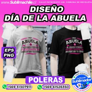 Diseño Día de los abuelos para Sublimar en Poleras - EPS y PNG