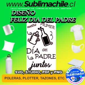 Diseño Dia del Padre para Sublimar - PNG, PDF, SVG y Studio