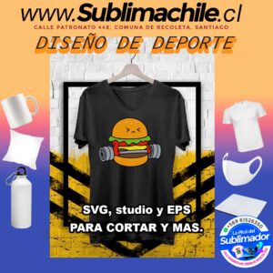 Diseño de Deporte para Sublimar - SVG, studio y EPS
