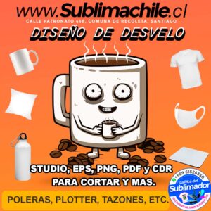 Diseño de Desvelo para Sublimar - STUDIO, EPS, PNG, PDF y CDR