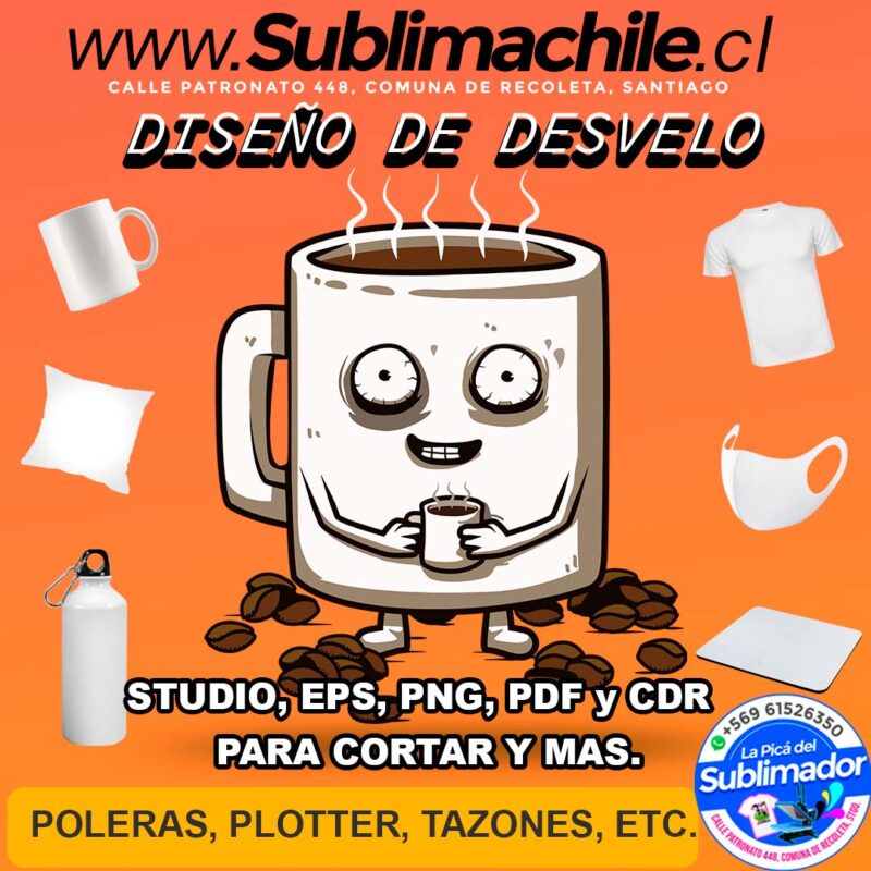 Diseno de Desvelo para Sublimar STUDIO EPS PNG PDF y CDR