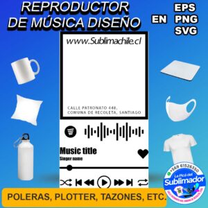 Diseño de Reproductor de Música - PNG, SVG Y EPS