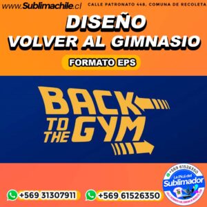 Diseño de Volver al Gimnasio para Sublimar - EPS