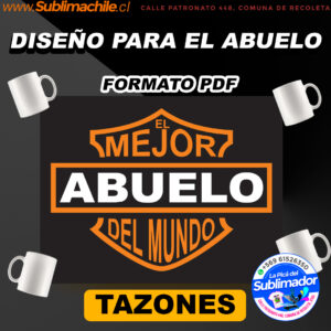 Diseño para el mejor abuelo del mundo para sublimar - PDF