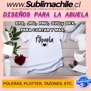 Diseños para la Abuela - EPS, JPG, PNG, SVG y DFX