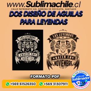 Dos diseños de águilas para sublimar - PDF