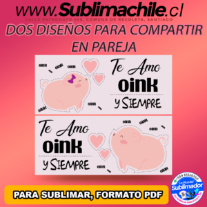 Dos diseños divertidos para parejas para sublimar - PDF