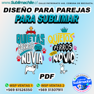 Dos diseños para tu pareja para sublimar - PDF