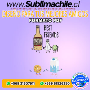 Dos diseños para tus mejores amigos para sublimar - PDF