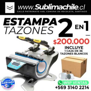 Máquina estampa tazones 2 en 1