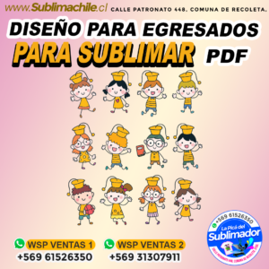 Un diseño para egresados para sublimar - PDF