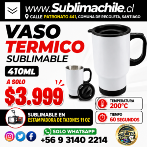 Mug Térmico Sublimable de 410 ml